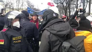 Demonstration Wien 31.01.2021 aus Sicht Polizei