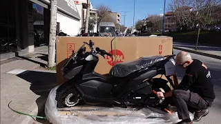 SYM scooter JET-X 125 - Unboxing 2024