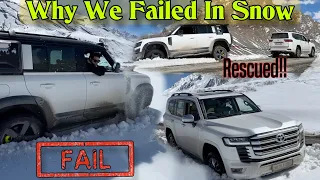 Why Our 4x4 SUVs Failed In This Snow ❄️| ExploreTheUnseen2.0