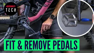 How To Fit & Remove Pedals From Your Mountain Bike | Basic Bike Maintenance