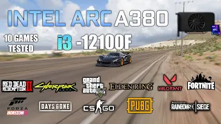Intel ARC A380 + i3 12100F : Test in 10 Games - Intel ARC A380 alchemist Gaming