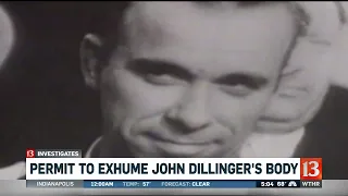 Permit to exhume Dillinger's body