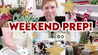 ⭐ VLOGMAS DAY 15! 🎄 LONG & BUSY WEEKEND PREP! ❤ CHRISTMAS DECORATING ✨ CLEAN WITH ME + WALMART HAUL