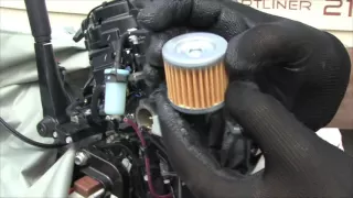 Suzuki DF20A  Замена масла  Oil change