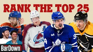 RANKING THE TOP 25 PLAYERS IN THE NHL | BARDOWN PODCAST