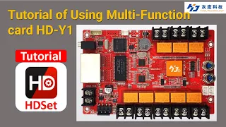 Huidu Controller Tutorial of Using Multi-function card HD Y1