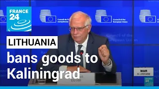 Lithuania defends ban on some goods to Russia's Kaliningrad • FRANCE 24 English