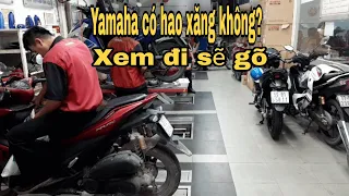 # té ngữa khi biết mức tiêu hao nhiên liệu của dòng YAMAHA FI ĐỜI MỚI