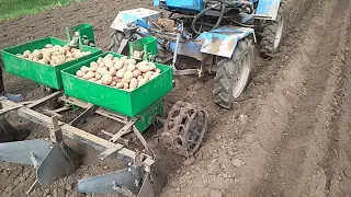 картоплесаджалка в роботі - садим картоплю 2019 рік
