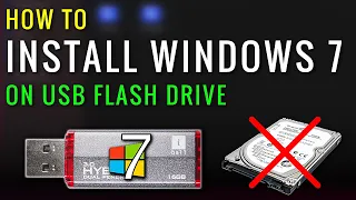 Portable Windows 7 || How to install windows 7 on usb flash drive or external hard drive