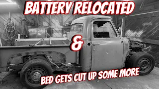 '53 F100 Crown Vic Swap pt.12: Battery Relocated & More Bed Fitting