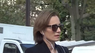 Kristin SCOTT THOMAS walking in the streets @ Paris 1 october 2016