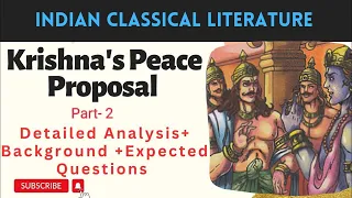 Krishna's Peace Proposal|| Detailed summary in Hindi (Part 2)