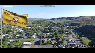 Belt, Montana Flag - Cascade County