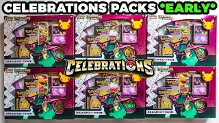 Opening Pokemon CELEBRATIONS Booster Packs *EARLY*