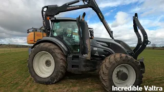 2019 Valtra T234 Versu 7.4 Litre 6-Cyl Diesel Tractor (235/250 HP) with Kronos Lumber Crane