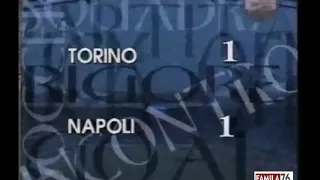 Torino-Napoli 1-1 (Buso, Rizzitelli) del 30 aprile 1995 stadio "Delle Alpi" serie A