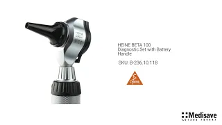 HEINE BETA 100 Diagnostic Set with Battery Handle B 236 10 118