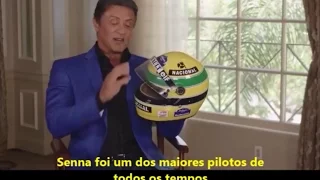 Sylvester Stallone e Ayrton Senna.