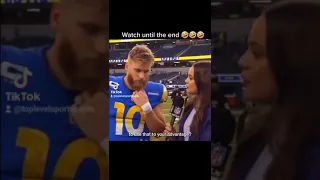 Cooper Kupp post game interview. A must see lol!! #nfl #Larams #toplevelsportscards #espn