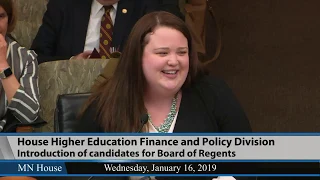 House Higher Education Finance and Policy Division  1/16/19