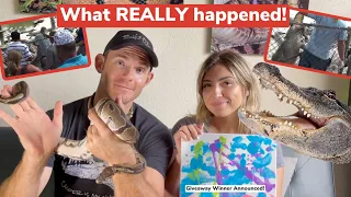 VIRAL ALLIGATOR BITE - what REALLY happened.