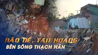 Tan hoang, não nề hiện trường 3 ngôi nhà sập bên sông Thạch Hãn