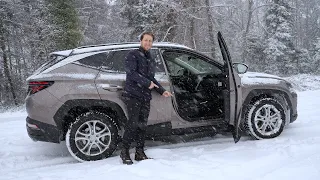 Hyundai Tucson 2022 Test Drive in Deep SNOW