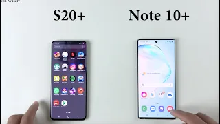 SAMSUNG S20+ vs Note 10+ : Speed Test + Size Comparison + RAM Management