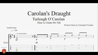 Turlough O`Carolan - Carolan's Draught - Guitar Tabs