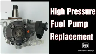 Vw Audi skoda 2.0 TDI Common Rail High Pressure Fuel Pump Replacement