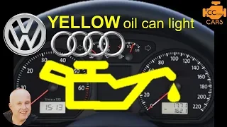 VW yellow Oil Warning Light MEANING? | VW Yellow Oil Light Reset