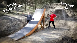 How We Built a HUGE SLOPESTYLE RAMP! - Backyard Build Episode 18