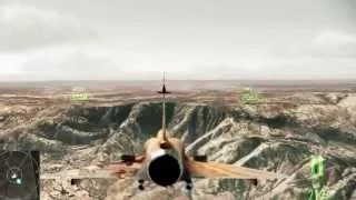 Ace Combat flying with the manga plane