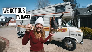 We FINALLY Got Our Vintage Camper Van Back! - But Does It Actually Run??