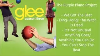 Glee - The Purple Piano Project songs compilation - Season 3