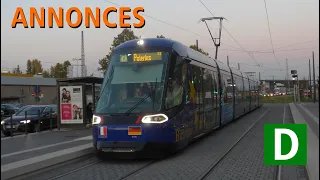 [Tram Strasbourg] Annonces/Ansagen/Announcements Ligne D Poteries - Kehl Rathaus (Reupload)