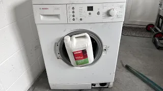 Experiment: Bosch wae washing machine vs full 5l bottle