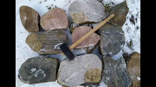 Как колоть камни кувалдой