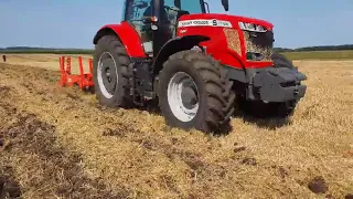 Massey Ferguson 7724 + глубокорыхлитель Gaspardo ATTILA 250/5