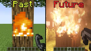 minecraft: past physics vs future physics