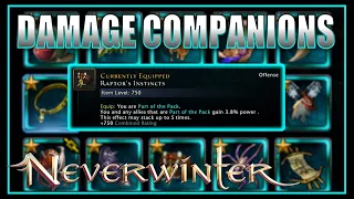 Top 50 BEST Companions for DAMAGE DEALERS in Neverwinter Module 26!