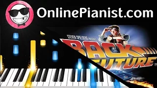 Back To The Future Theme - Easy Piano Tutorial - How to play - Alan Silvestri