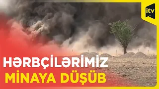 Şuşa ərazisində erməni silahlılarının basdırdığı mina partlayışı zamanı üç hərbçimiz xəsarət alıb