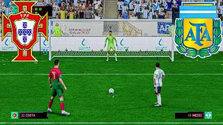 FIFA 23 ! PORTUGAL VS ARGENTINA! RONALDO VS MESSI I  PENALTY SHOOTOUT ! PC GAME NEXT GEN 4K