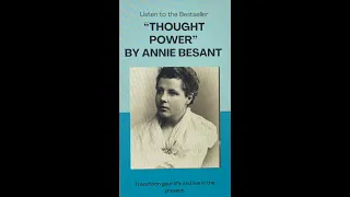 THOUGHT POWER: IT'S CONTROL AND CULTURE BY ANNIE BESANT AUDIO BOOK