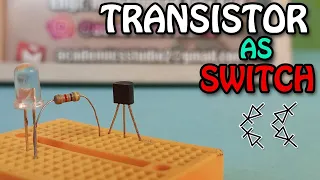 Transistor as a switch in Hindi Urdu | BC547 transistor Project | Touch switch Circuit