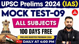 UPSC Prelims 2024 | Full Length Mock Test (All Subjects)| By Ankit Sir | Adda247 IAS #9