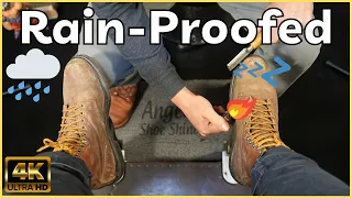 Old Boots Get Rain-Proofed! | Angelo Shoe Shine ASMR