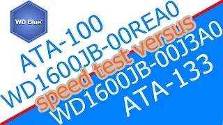 rd #168  Western Digital 160GB WD1600JB ATA 100 vs  WD1600JB ATA 133 HDD Speed Test